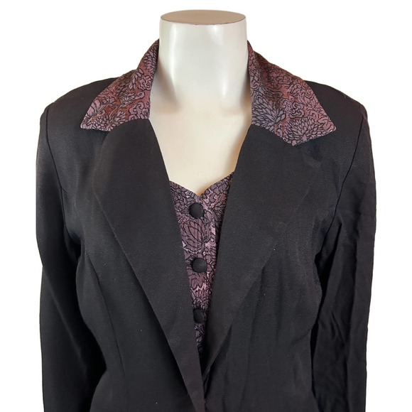 1990s All That Jazz Vampire Vibes Tunic Blazer Jacket Gothic / Women’s Medium * - Picture 2 of 4